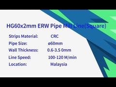 角形鋼管用高周波溶接管ミル
