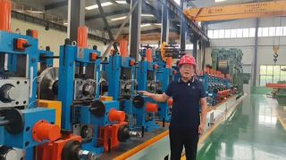 角角丸パイプ製造用電縫チューブミル高周波溶接パイプマシン