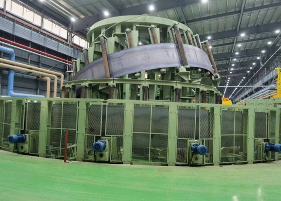 緑色冷式ソー 600x600 平方チューブミール 9-12m 長さハイ周波数 溶接 10-30m/min 速度