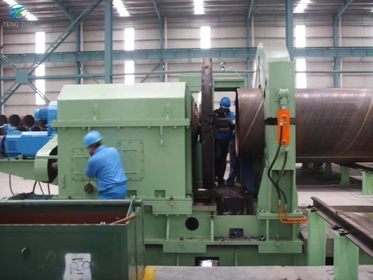 螺旋溶接機 パイプミール Q235B 石油パイプラインのためのフロントペンドラムX線