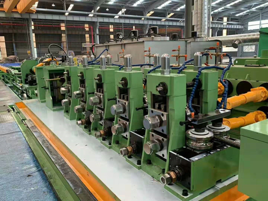 直径 25 - 60mm は管製造所の緑色の最高速度 50 M/分を溶接しました