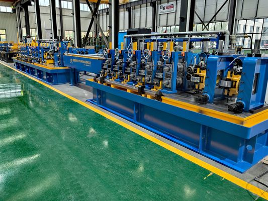 直接形状 方形,長方形 6m-18m 溶接パイプミール 200x200mm 炭素鋼管 チューブミール Erw 鋼管製造機械