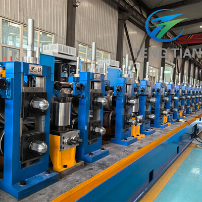 ERW 製管成形機 炭素鋼鋼管製造鋼管ミル PLC モーター高周波溶接製管機